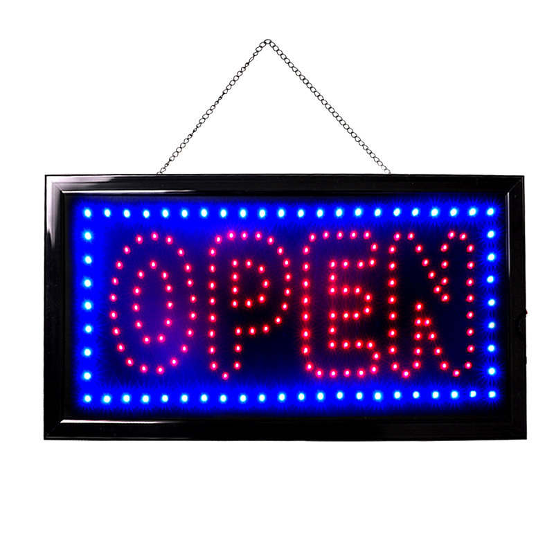 LED Neon Light Animated Motion Open Business Sign