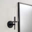 Applique murale en verre noir mat l 5 po x H 15,75 po-123843815