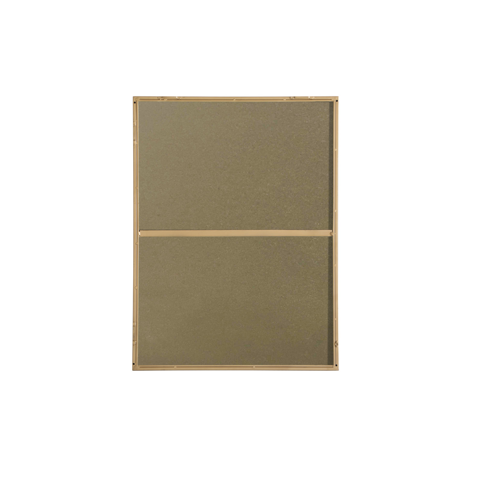 Sabine Metal Rectangle Wall Mirror, 32" x 24", Brass