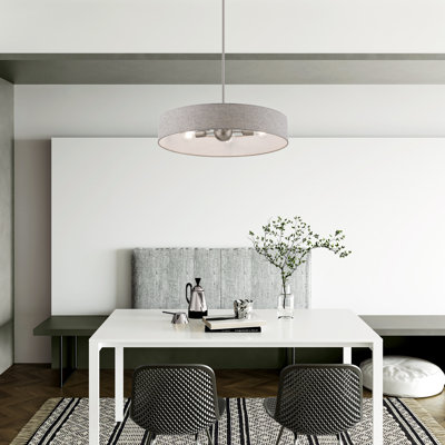 Grand luminaire tambour suspendu