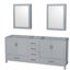 Sheffield 79" Double Bathroom Vanity Base Only-31336920