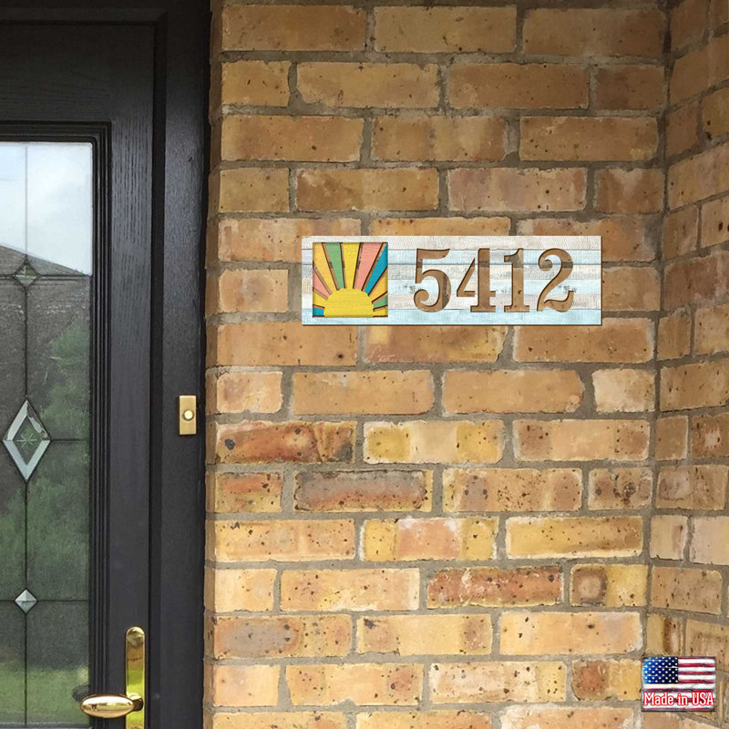 Plaque d'adresse sur 1 ligne Sunrise, Oui