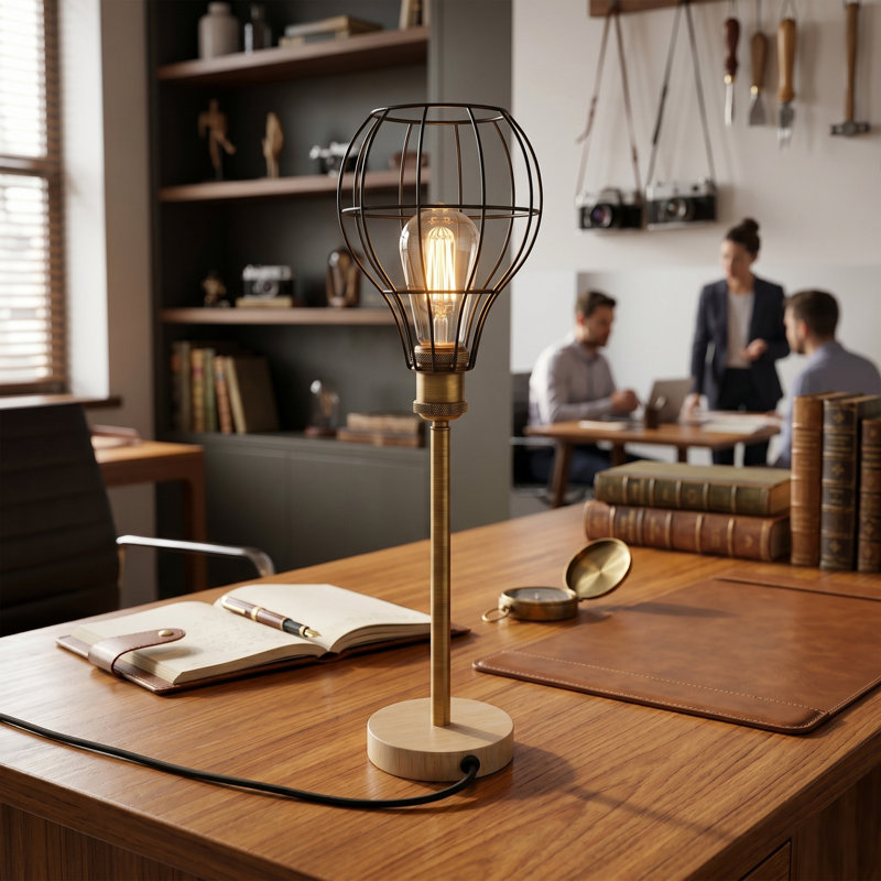 Wood Desk Lamp