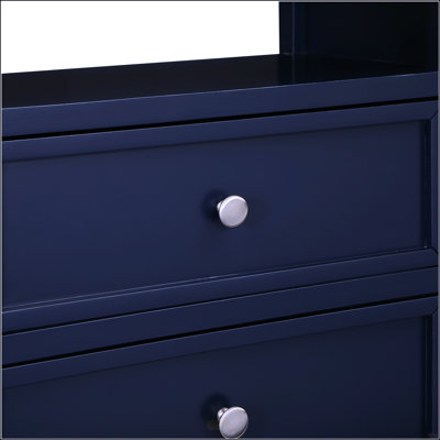 Table de chevet 2 tiroirs avec rangement spacieux et fabrication durable pour les chambres modernes