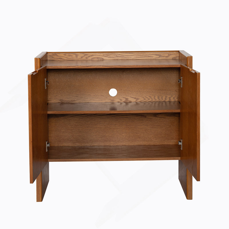 Walnut-Colored Sideboard, Buffet Cabinet With Storage, Rustic Storage Cabinet
