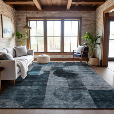 Premium Machine Washable Konopka AMF1114 Geometric Rug