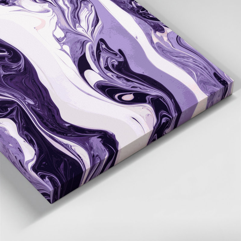 Abstrait art fluide sur toile blanche 66, H 16 po x l 16 po