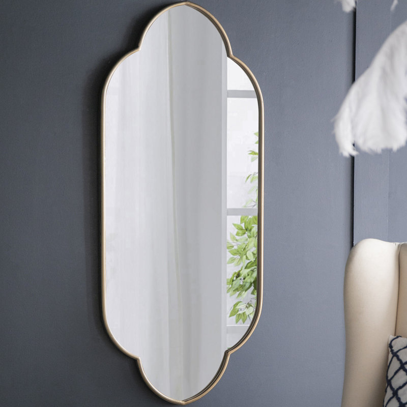 Decorative Wall Mirror with Notched Edges