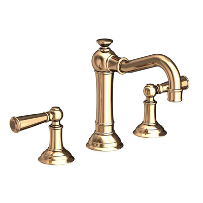 Jacobean Widespread Bathroom Faucet with Drain Assembly