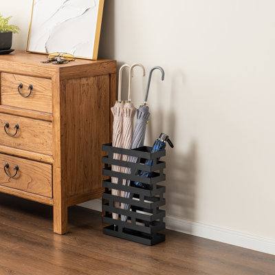 Freestanding Black Indoor Umbrella Holder Stand Rack