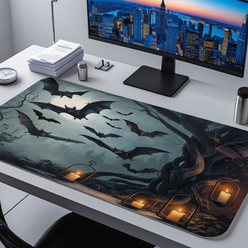 Polyester Desk Pad, 14.4x12.1