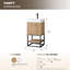 Ensemble de meuble-lavabo simple 18 po Alistair-597058422-597058423-597058421
