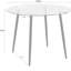 Milagro Round Glass Top Dining Table