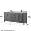 Ensemble de meuble-lavabo double 80 po Daria-97905716-97905712