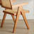 Solid Wood Dining Chair In Natural Finish