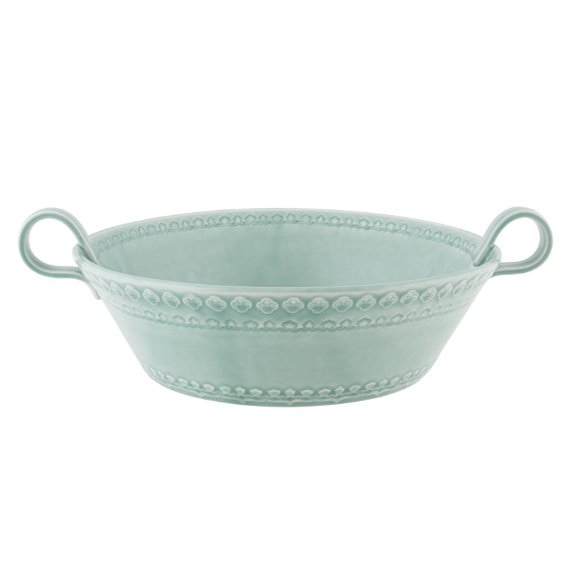 Rua Nova Earthenware Salad Bowl, Morning Blue