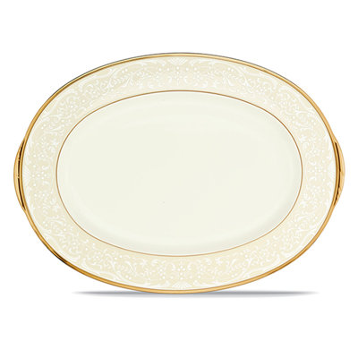 Noritake White Palace Oval Platter, 16"