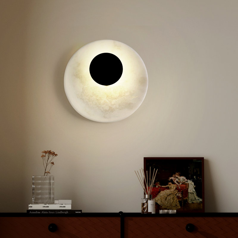 Applique murale en marbre Nam Bianco, Blanc