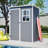 Waterproof Storage Shed With Floor And Lockable Design And Window