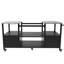 Outdoor Grill Table Compatible With Big Egg Large Grills And Jr, Metal Cart Storage Box, Load - Bearing, 6 Brakes, Spice Rack, Paper Towel Holder, 4 Hooks For Grilling Tools, Easy To Assemble, Black