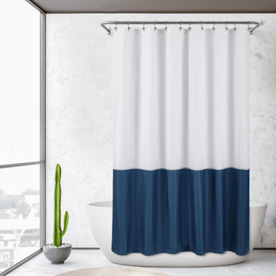 Premium Waterproof Fabric Shower Curtain Liner With Bottom Magnets, Soft & Lightweight, Hotel Quality, Machine Washable, Standard Size