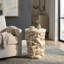 Table d'appoint en faux pierre MGO beige-602554669