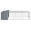 Niche pour chien en acier galvanisé anthracite Vidaxl