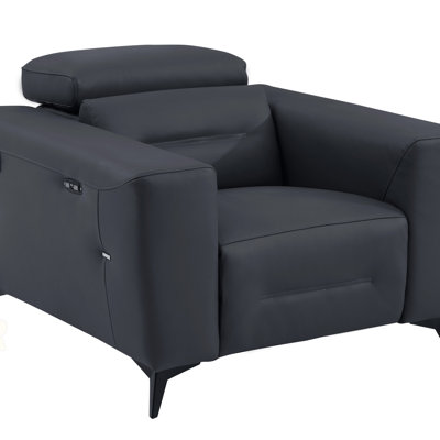 Global United Top Grain Italian Leather Power Recliner, Combining Luxury Comfort And Robust Durability For Ultimate Relaxation.