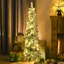 4ft Artificial Christmas Tree With Colourful Led Lights & 225 Flocked Branches 4' Decoration Lightweight Material