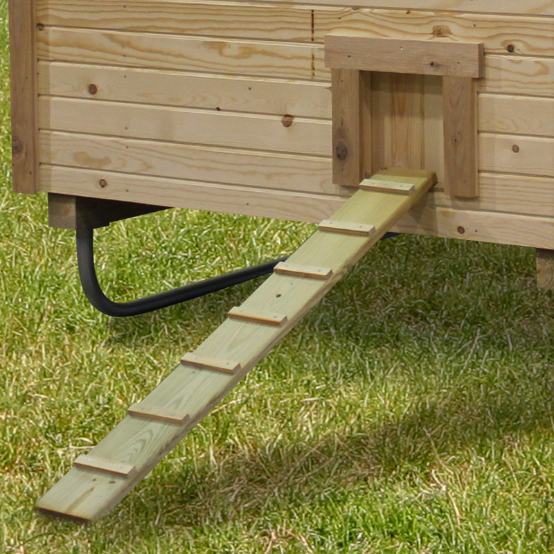 24 Square Feet Chicken Coop with Nesting Box For Up To 8 Chickens