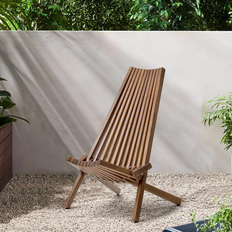 Chaise pliante en bois