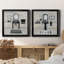 Neat and Tidy Bath - Ensemble de 2 peintures sur toile encadrées-881971981-881971974