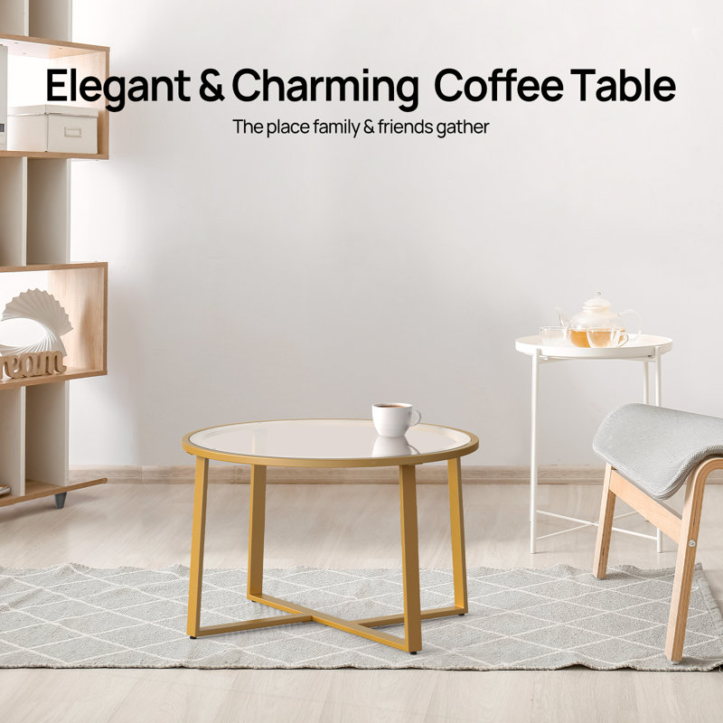 Table basse, Or, Transparent