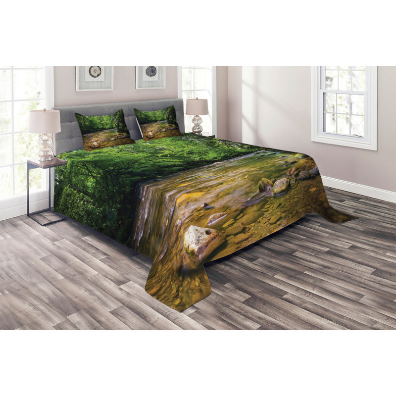Rustic Coverlet, King Bedspread + 2 Shams