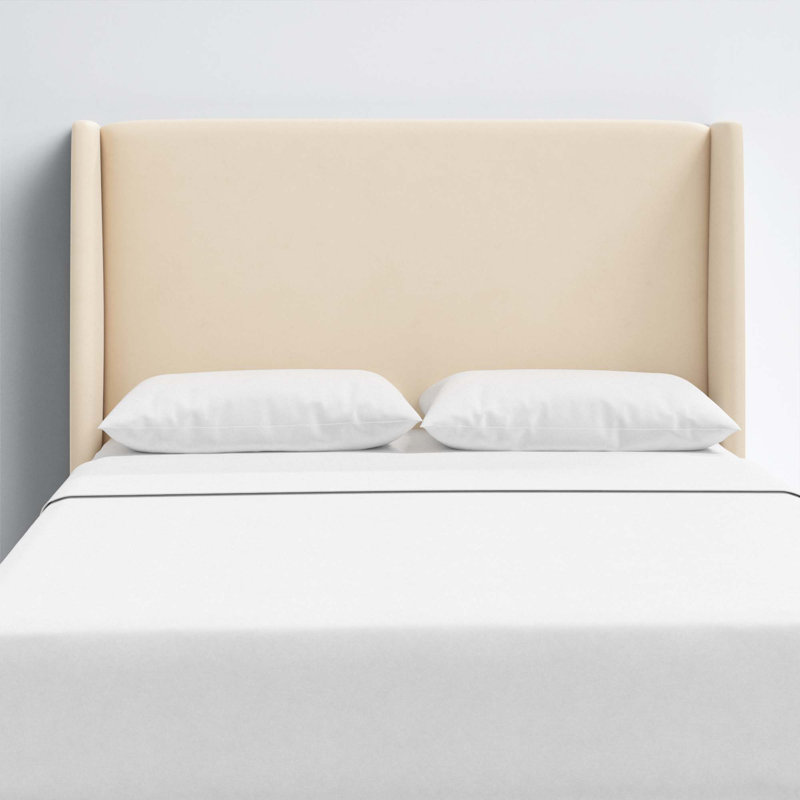 Wilburg Faine Headboard, Classic Pearl Performance Velvet, Full