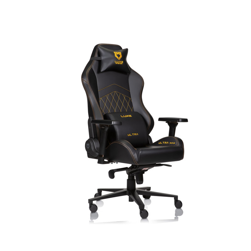 Chaise de bureau, de bureau, ergonomique et de jeu Ultra Max, Noir et or