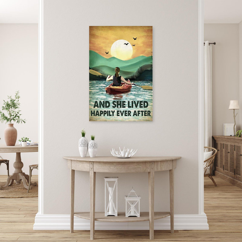 Impression sur toile tendue «Kayayak and she Lived Happily Ever After», H 36 po x l 24 po x P 1,25 po