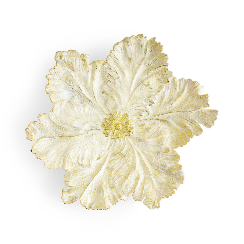Tulip Centerpiece, Gold/White