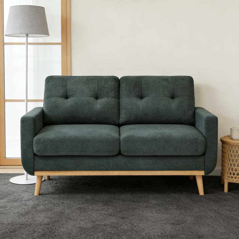 Canapé rembourré 67,7 po de largeur, Bleu