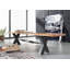 Iron Label Solid Wood Bench-47500967-46777406