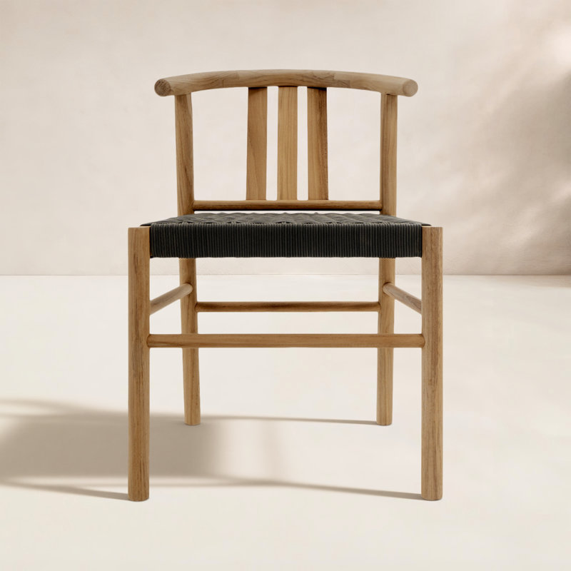 Chaise d'appoint de patio en teck