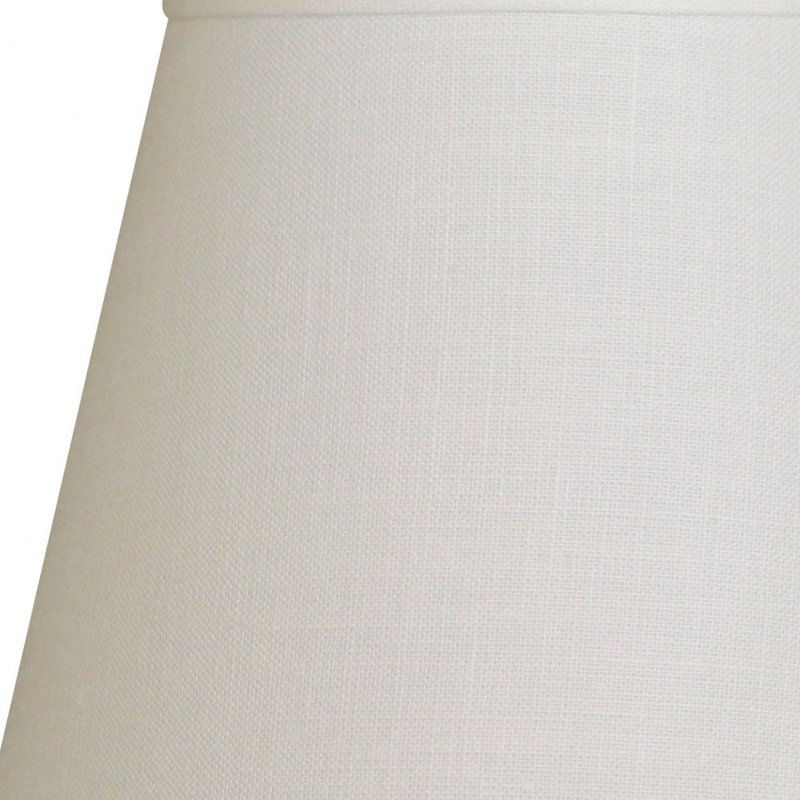 White Linen Empire Lamp Shade