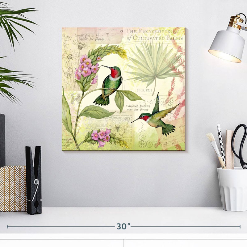 Vol de colibris, H 16 po x l 16 po