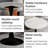 27.6-Inch Coffee Table, Mid-Century Modern Style Dining Table, Accommodates 2-4 People, Featuring A Round Veined Marble Tabletop, Suitable For Various Settings.-562648179-562648178