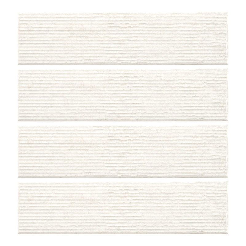 Forma 3 po x 12 po Carreau de mur texturé en porcelaine brillante Subway, Bouleau