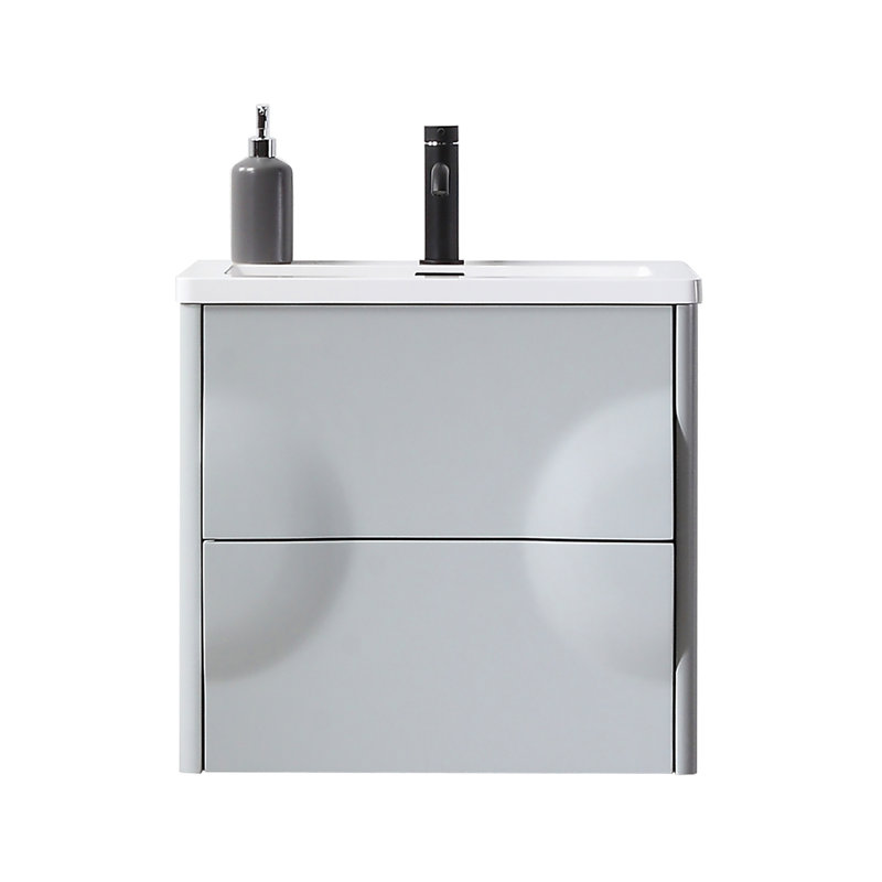 Colmar 24" W Single Wall Mounted Vanity, Light Gray