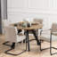 Anacarolina Extendable Round Metal Base Dining Table