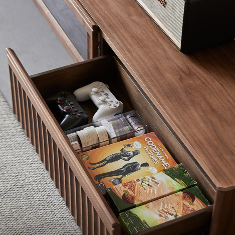 Retro Solid Wood TV Cabinet