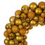 Couronne de boules nacrées dorées mates brillantes de 71 cm (28 po) avec protection UV-1876305456