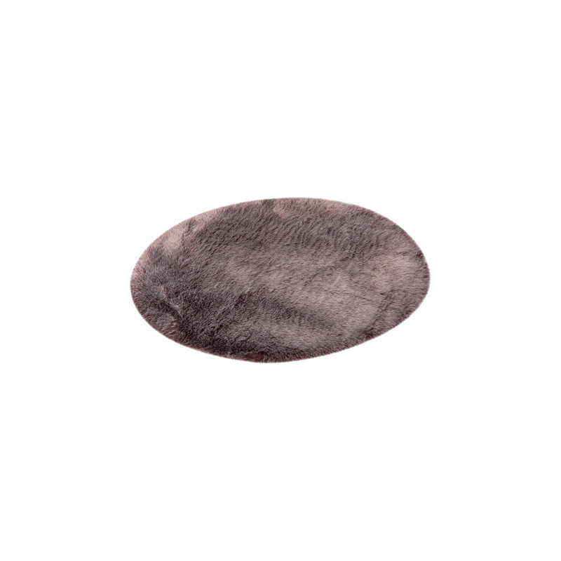 Fanelli Solid Colour Hand Woven Area Rug, Round 80cm